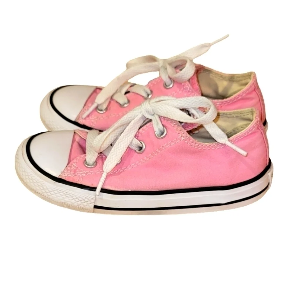 Converse Pink Lace up Sneakers